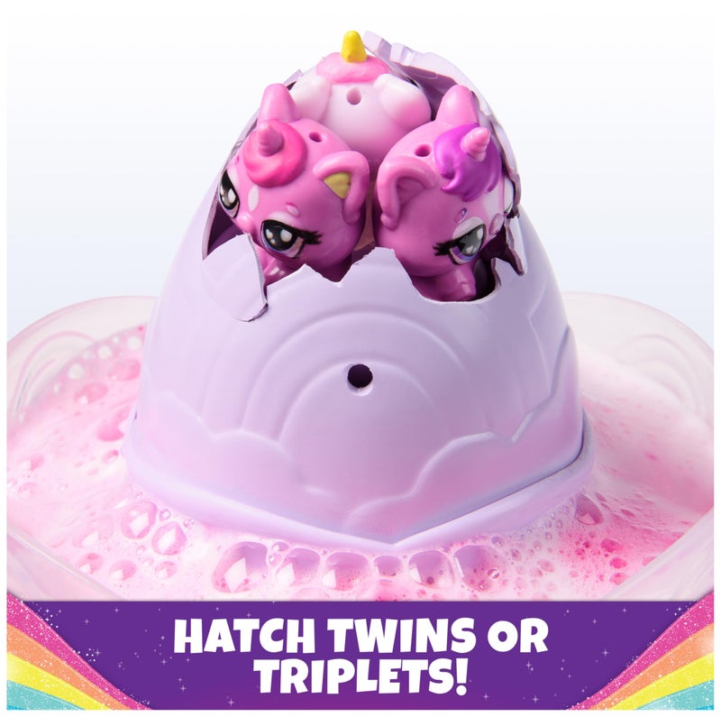 هاتشيمالز Hatchimals Alive، لعبة Rainbow Splash Fizzy Color Surprise، هاتش توأم أو ثلاثة توائم من Color Reveal Egg (قد يختلف الطراز)، ألعاب أطفال للبنات والأولاد - Image 5